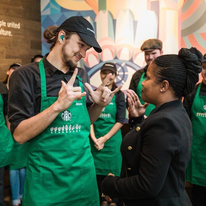 Starbucks Opens Its First Signing Store In The US — published project image